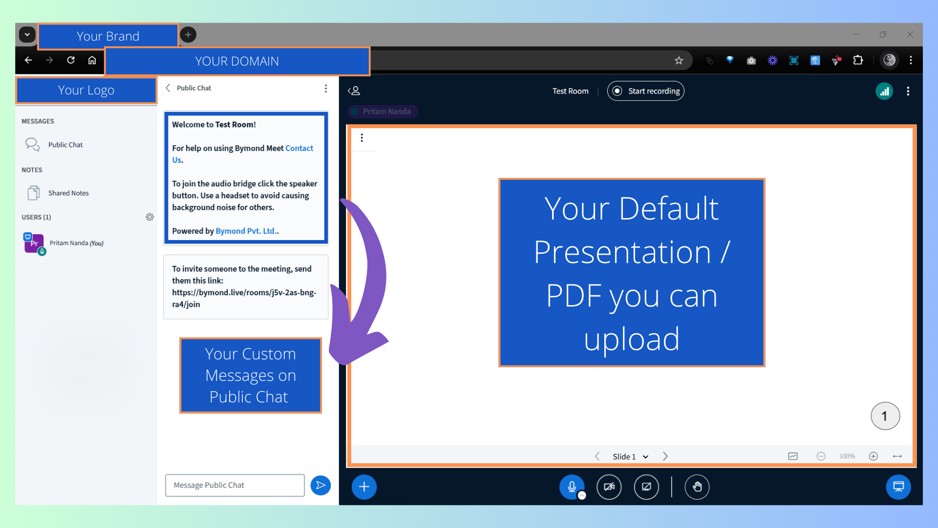 BigBlueButton rebranding example