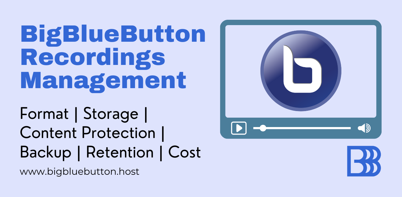 BigBlueButton recording management