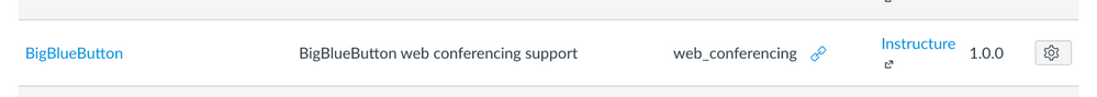 Canvas BigBlueButton Plugin Settings